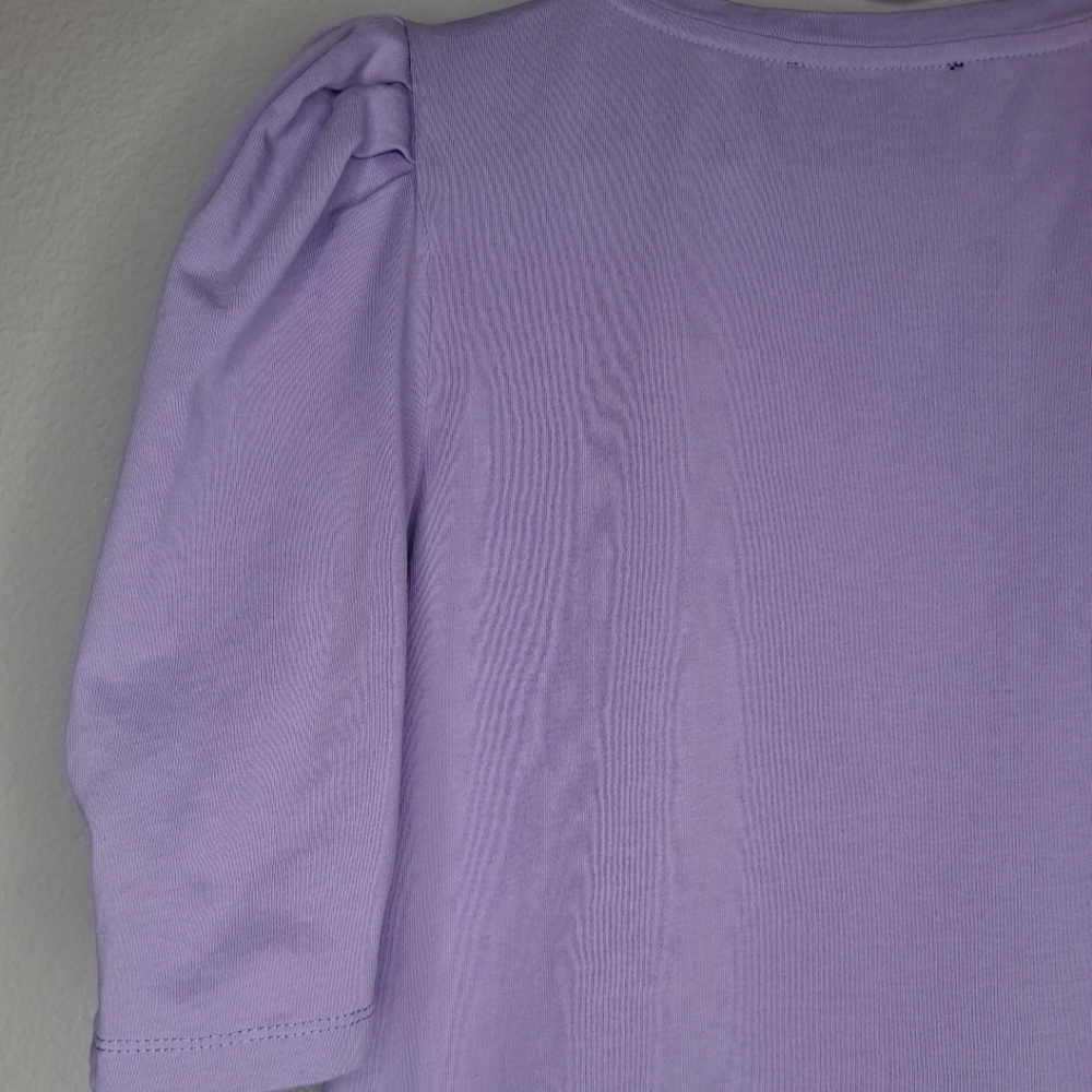 Tuckernuck Pomander Place Lavender Purple Puff Stella Dress Size Large - Picture 10 of 15